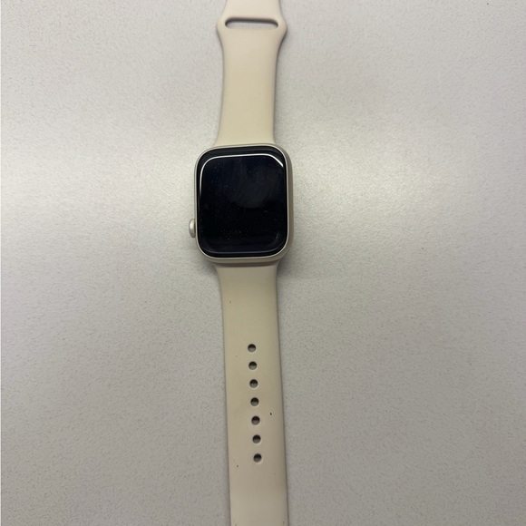 Apple Smartwatch with Cream Band